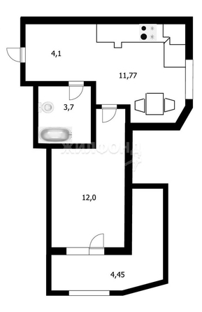 
   Продам 1-комнатную, 36.5 м², Степная ул, 1/1

. Фото 4.