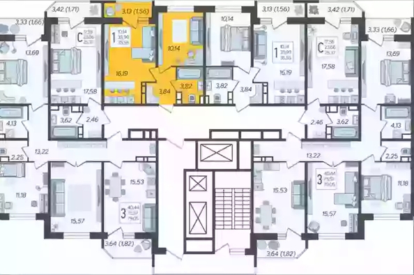 
   Продам 1-комнатную, 35.55 м², Уральская ул, 87/7

. Фото 13.