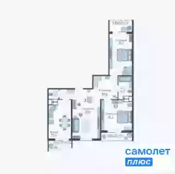 
   Продам 3-комнатную, 90.1 м², Садовое кольцо ул, 9к1

. Фото 10.