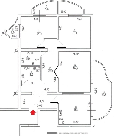 
   Продам 3-комнатную, 98.2 м², Тормахова ул, 2к1

. Фото 14.