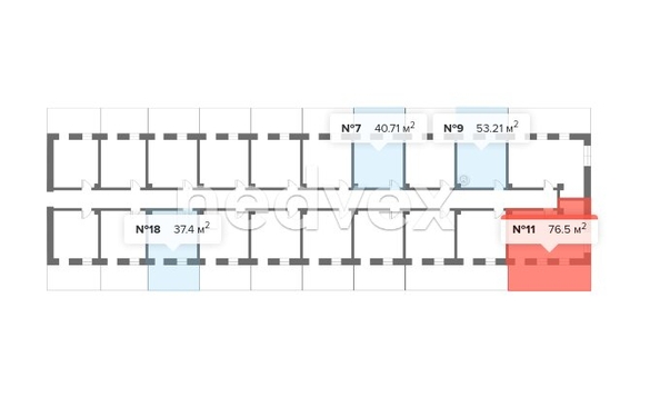 
   Продам 3-комнатную, 76.5 м², Платановая ул, 4/4

. Фото 3.