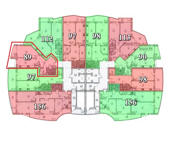 
   Продам 3-комнатную, 89 м², Первомайская ул, 21

. Фото 29.