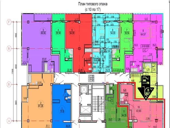 
   Продам 1-комнатную, 47.5 м², Войкова ул, 34

. Фото 3.