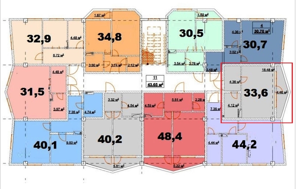 
   Продам 1-комнатную, 35 м², Виноградная ул, 121/6

. Фото 2.