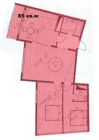 
   Продам 3-комнатную, 88 м², Депутатская ул, 10

. Фото 20.