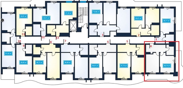 
   Продам 1-комнатную, 56.74 м², Володарского ул, 6

. Фото 10.