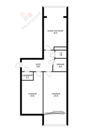 
   Продам 2-комнатную, 78.9 м², Шоссе Нефтяников ул, 22к1

. Фото 25.