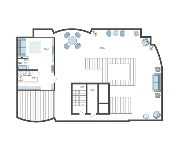 
  Продается апартамент 450.01 м², в ЖК Режиссёр, литера 4. Фото 2.