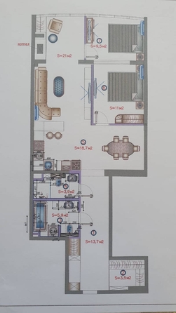 
   Продам 3-комнатную, 89 м², Первомайская ул, 21

. Фото 20.