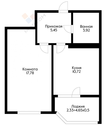 
   Продам 1-комнатную, 38 м², Героя Яцкова И.В. ул, 15к2

. Фото 11.