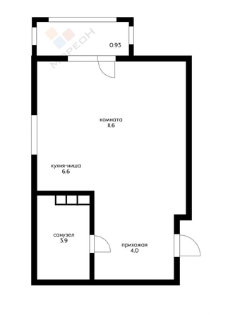 
   Продам 1-комнатную, 26.1 м², 3-я Трудовая ул, 1/3

. Фото 9.