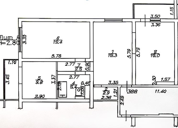 
   Продам 3-комнатную, 78 м², Монтажников ул

. Фото 7.