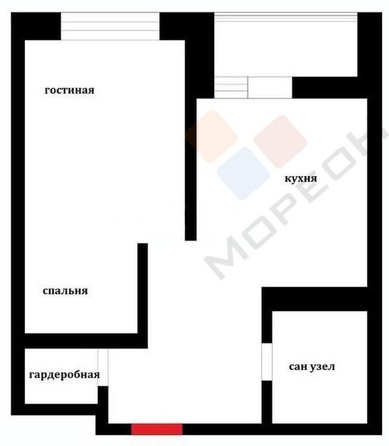 
   Продам 1-комнатную, 36.4 м², Конгрессная ул, 19/1

. Фото 21.