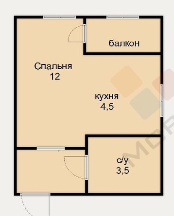 
   Продам студию, 19.5 м², Измаильская ул, 19

. Фото 6.