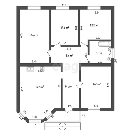 
   Продам дом, 112.9 м², Краснодар

. Фото 23.