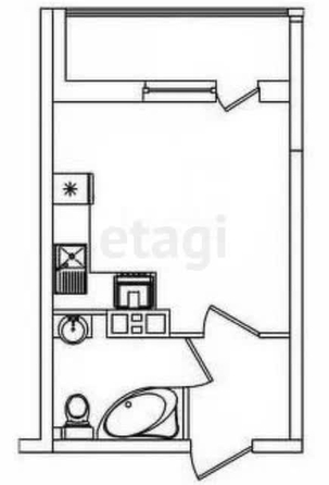 
   Продам студию, 20.2 м², Константина Гондаря ул, 103 к1

. Фото 21.