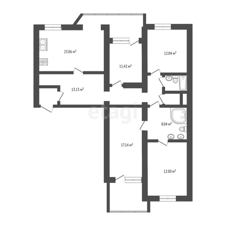 
   Продам 4-комнатную, 183 м², Баварская ул, 8

. Фото 18.