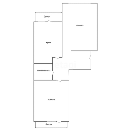 
   Продам 2-комнатную, 62 м², Болгарская ул, 12/4

. Фото 1.