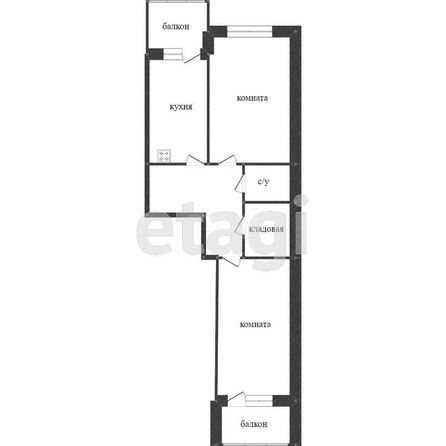 
   Продам 2-комнатную, 80.5 м², Уральская ул, 100  3

. Фото 1.