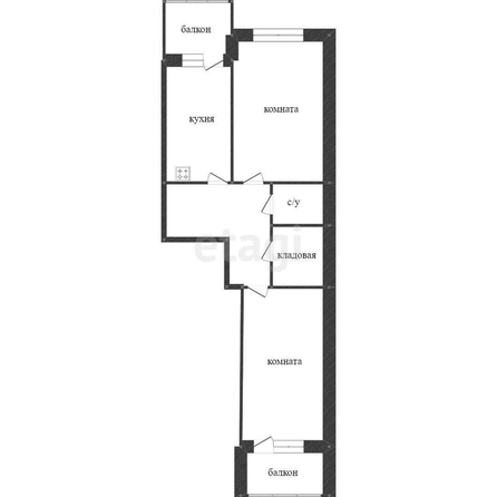 
   Продам 2-комнатную, 80.5 м², Уральская ул, 100  3

. Фото 9.