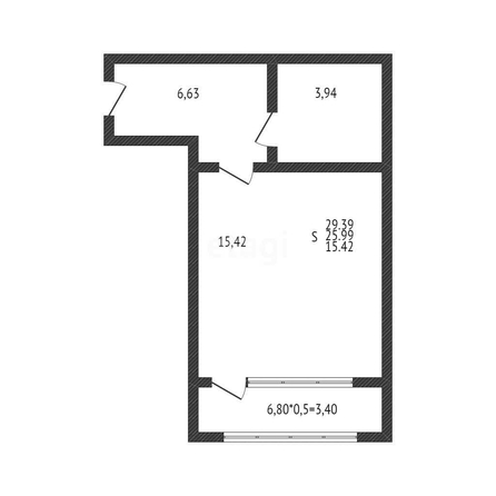 
   Продам студию, 26.2 м², Любимово мкр, 18

. Фото 1.