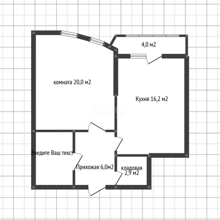 
   Продам 1-комнатную, 50.1 м², Черниговская ул, 1

. Фото 1.