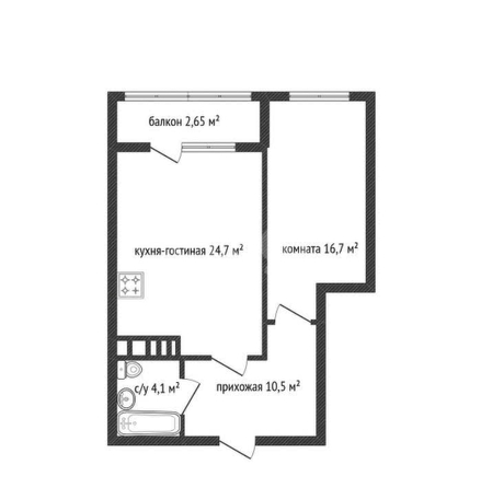 
   Продам 1-комнатную, 55.5 м², Природная ул, 10Б к2

. Фото 1.