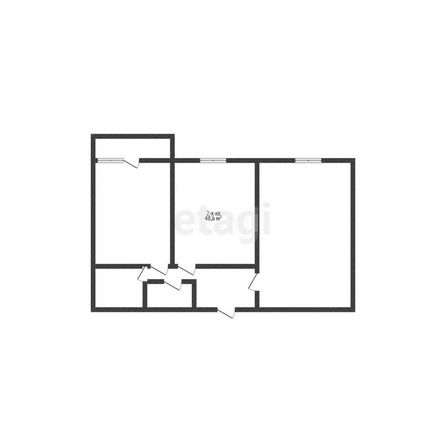 
   Продам 2-комнатную, 48.6 м², Домбайская ул, 55/6

. Фото 1.