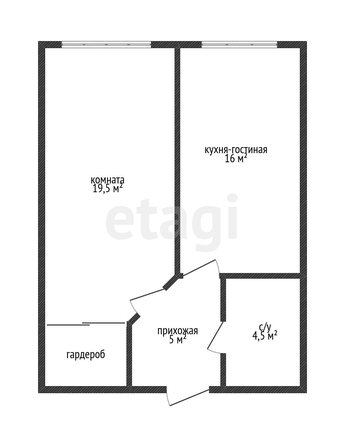 
   Продам 1-комнатную, 45.7 м², Конгрессная ул, 31

. Фото 7.