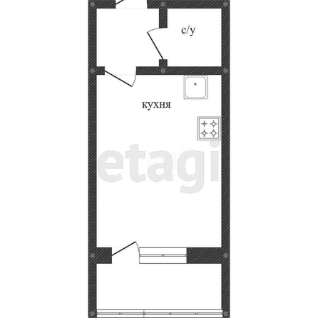 
   Продам студию, 24.1 м², Конгрессная ул, 31

. Фото 1.