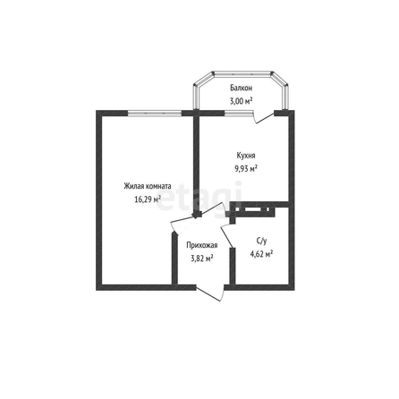 
   Продам 1-комнатную, 34.7 м², Красных Партизан ул, 1/4 к15

. Фото 19.