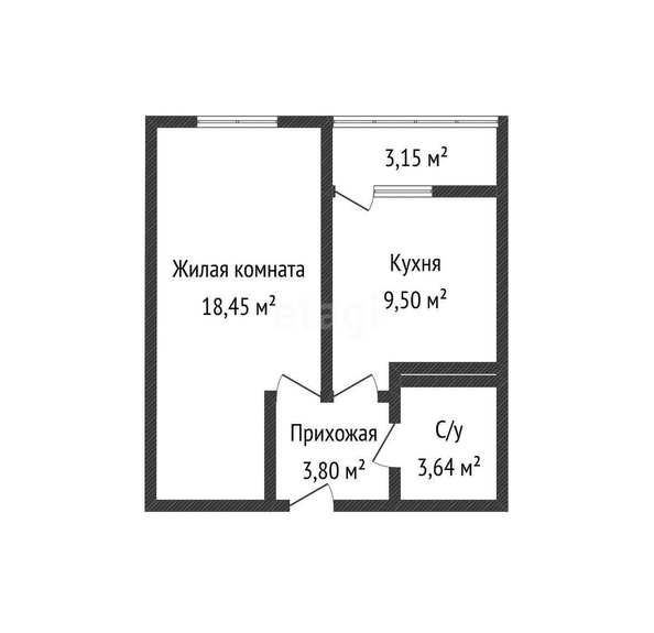 
   Продам 1-комнатную, 35.5 м², Заполярная ул, 39/9

. Фото 1.