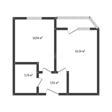 
   Продам 1-комнатную, 36.8 м², Уральская ул, 87/7

. Фото 1.