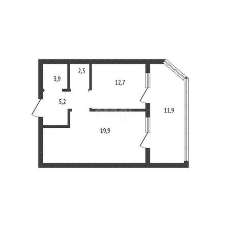 
   Продам 1-комнатную, 44 м², Любимово мкр, 18к1

. Фото 1.