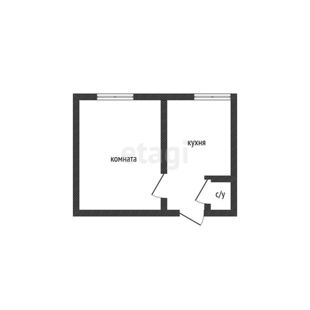 
   Продам 1-комнатную, 29 м², Рымникская ул, 13/1  2

. Фото 8.