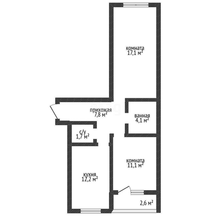 
   Продам 2-комнатную, 54.1 м², Сербская ул, 6/7

. Фото 1.