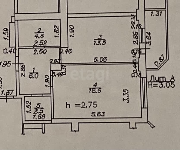 
   Продам 1-комнатную, 45.2 м², Кубанская Набережная ул, 64

. Фото 25.