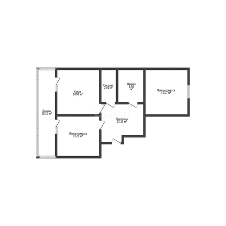 
   Продам 2-комнатную, 65.8 м², Стахановская ул, 1/3

. Фото 1.