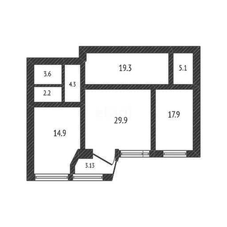 
   Продам 3-комнатную, 97.2 м², Кубанская Набережная ул, 56

. Фото 4.