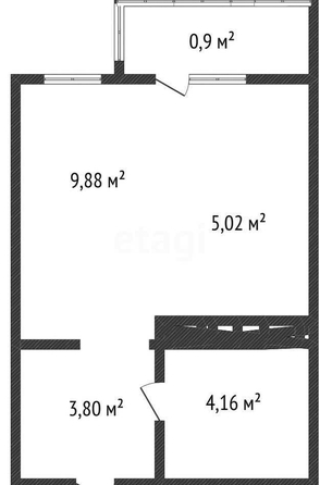 
   Продам студию, 23 м², Конгрессная ул, 25

. Фото 1.