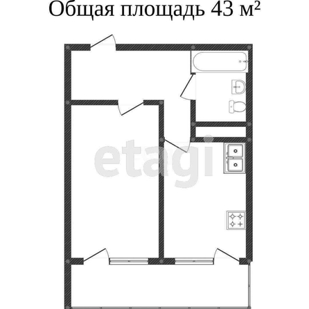 
   Продам 1-комнатную, 38 м², Заполярная ул, 37/3

. Фото 1.