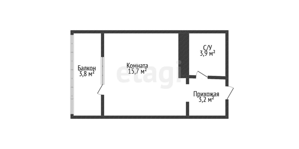 
   Продам студию, 22.5 м², Западный Обход ул, 39/1/6

. Фото 14.