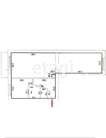 
   Продам 2-комнатную, 43 м², Славянская ул, 65

. Фото 11.