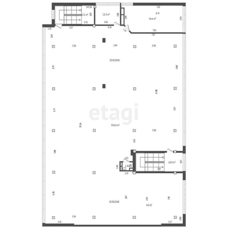 
   Сдам офис, 581 м², Восточно-Кругликовская ул, 18

. Фото 16.