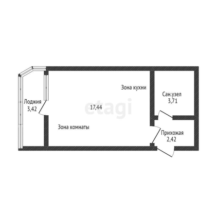 
   Продам студию, 25.28 м², Ural (Урал)

. Фото 7.