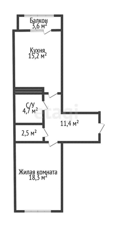 
   Продам 1-комнатную, 55 м², Дзержинского ул, 95

. Фото 15.