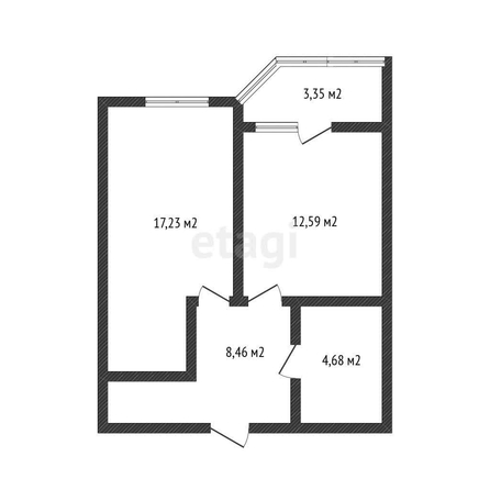 
   Продам 1-комнатную, 43.14 м², Лучший, литер 5

. Фото 11.