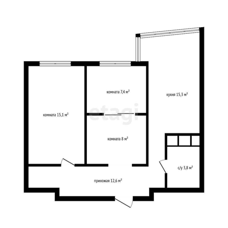 
   Продам 2-комнатную, 56.9 м², Уральская ул, 71/3

. Фото 20.