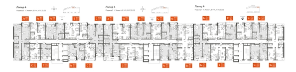 
  Продается 1-комн. квартира, 47.35 м², ЖК Все Свои VIP, литера 4
. Фото 1.