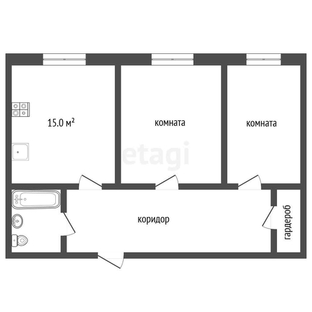 
   Продам 2-комнатную, 54.1 м², Московская ул, 118/1

. Фото 6.